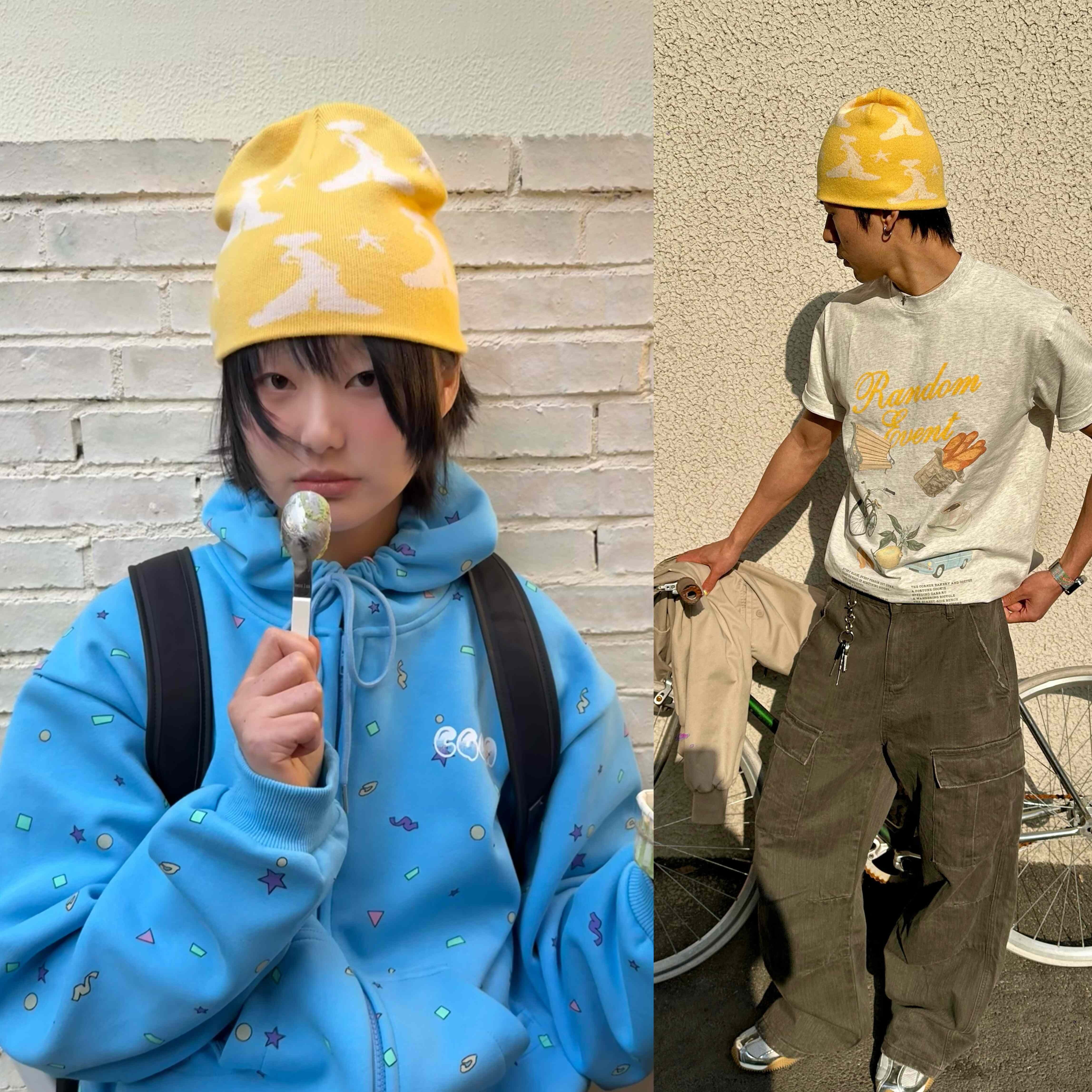 KAGA官方【Rock star】圆顶针织冷帽 unisex