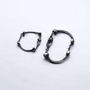 主師2018新款 原創(chuàng)S925純銀手工制作雙骨棒銀鏈?zhǔn)宙? /></a>
                <div   id=