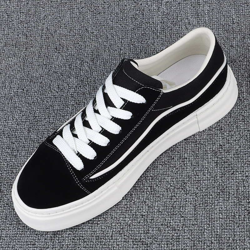 秋季男鞋2025新款磨砂牛皮拼接透气休闲板鞋时尚简约百搭男士单鞋,流行男鞋,休闲板鞋,淘宝优惠券,粉丝福利购,淘宝优惠卷