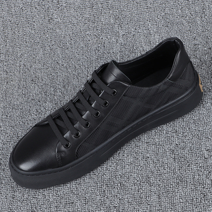 男2026夏季 一脚蹬格子拼接男单鞋 新款 时尚 透气男鞋 欧洲站休闲板鞋