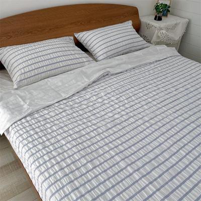 外贸出口泡泡布纯棉被套三件套