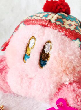 日本新款冬日之恋星之卡比毛茸茸公仔吊饰 kirby可爱公仔精美挂件