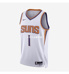 NIKE耐克男夏款太阳队布克透气速干SW球衣队服运动背心FB1809-100