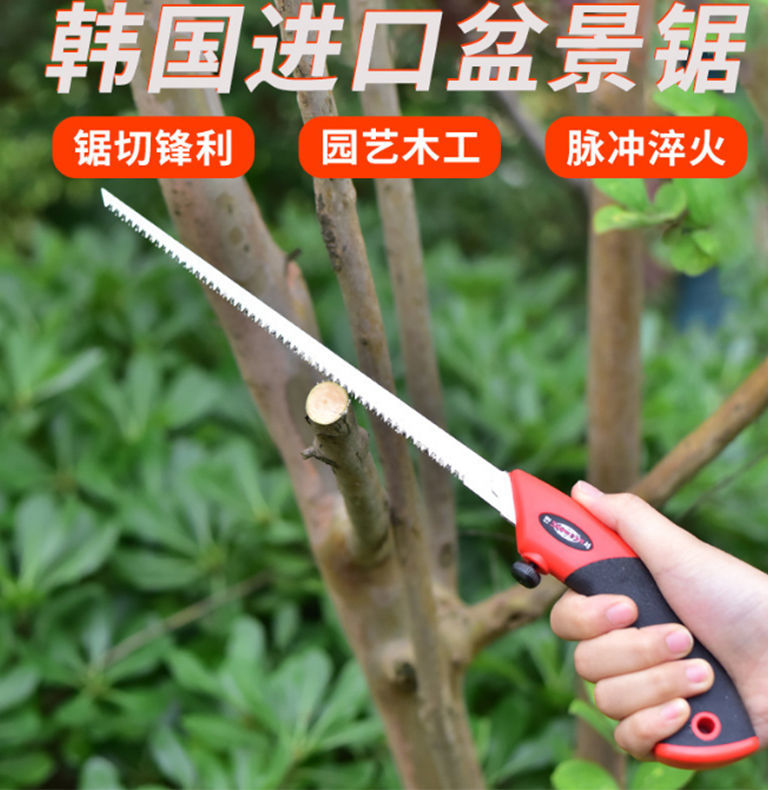 盆景果树专用燕尾韩国造型窄锯