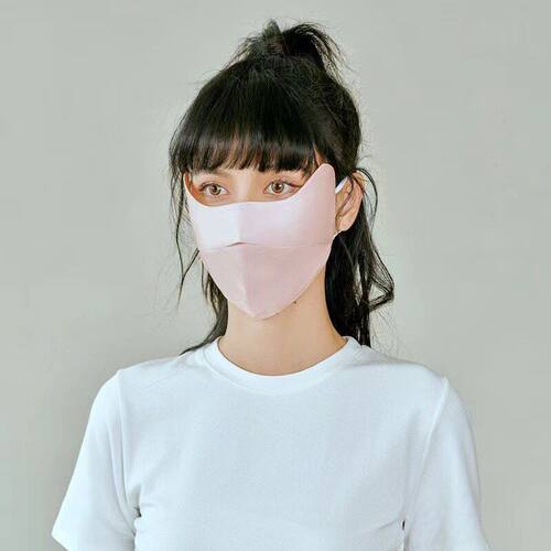 真丝遮阳面罩口罩防晒立体角轻薄