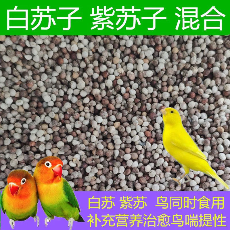 花苏子鸟食饲料虎皮牡丹玄凤鹦鹉混合粮营养补钙黄谷子小米白苏子