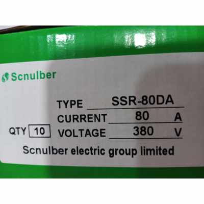 Scnulber香港固态继电器 SSR-80DA SSR25DA SSR40DA直流控制交流