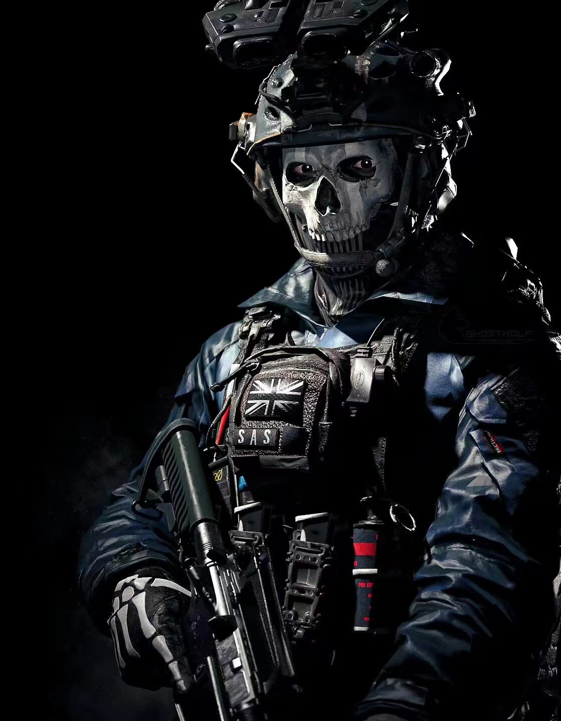 【Game】Call of Duty 16 19 COD16 19 Shadow Force Ghost Loves to Use GP663 Sundries Pack