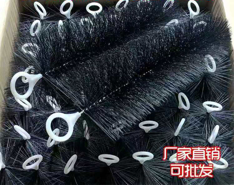 毛刷过滤鱼池生化刷304不锈钢刷子鱼缸过滤材料水族净水产品锦鲤