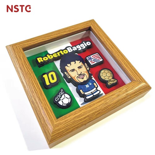 【NSTC原创立体画摆件】世界杯意大利足球球迷罗伯特巴乔文创周边