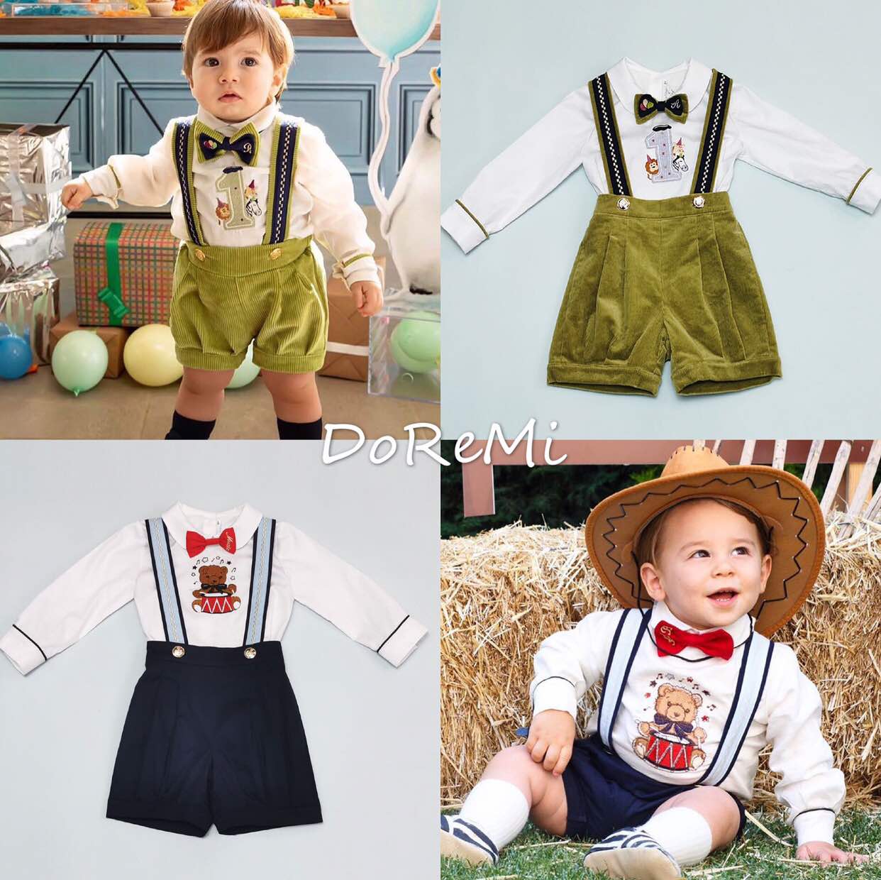 秋冬新款配领结卡通风俏皮礼服