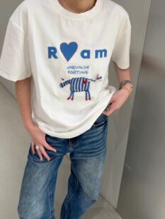 2026早春新款Dress Queen正品新款斑马贴布绣圆领百搭短袖T恤上衣