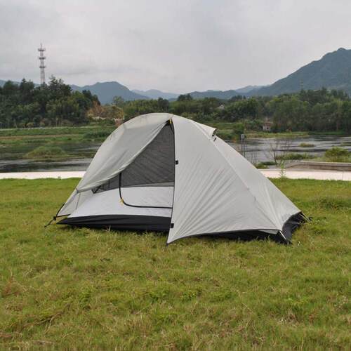 户外登山露营轻量化铝杆超轻单人帐篷210t格子布飞鱼帐篷仅1.7kg