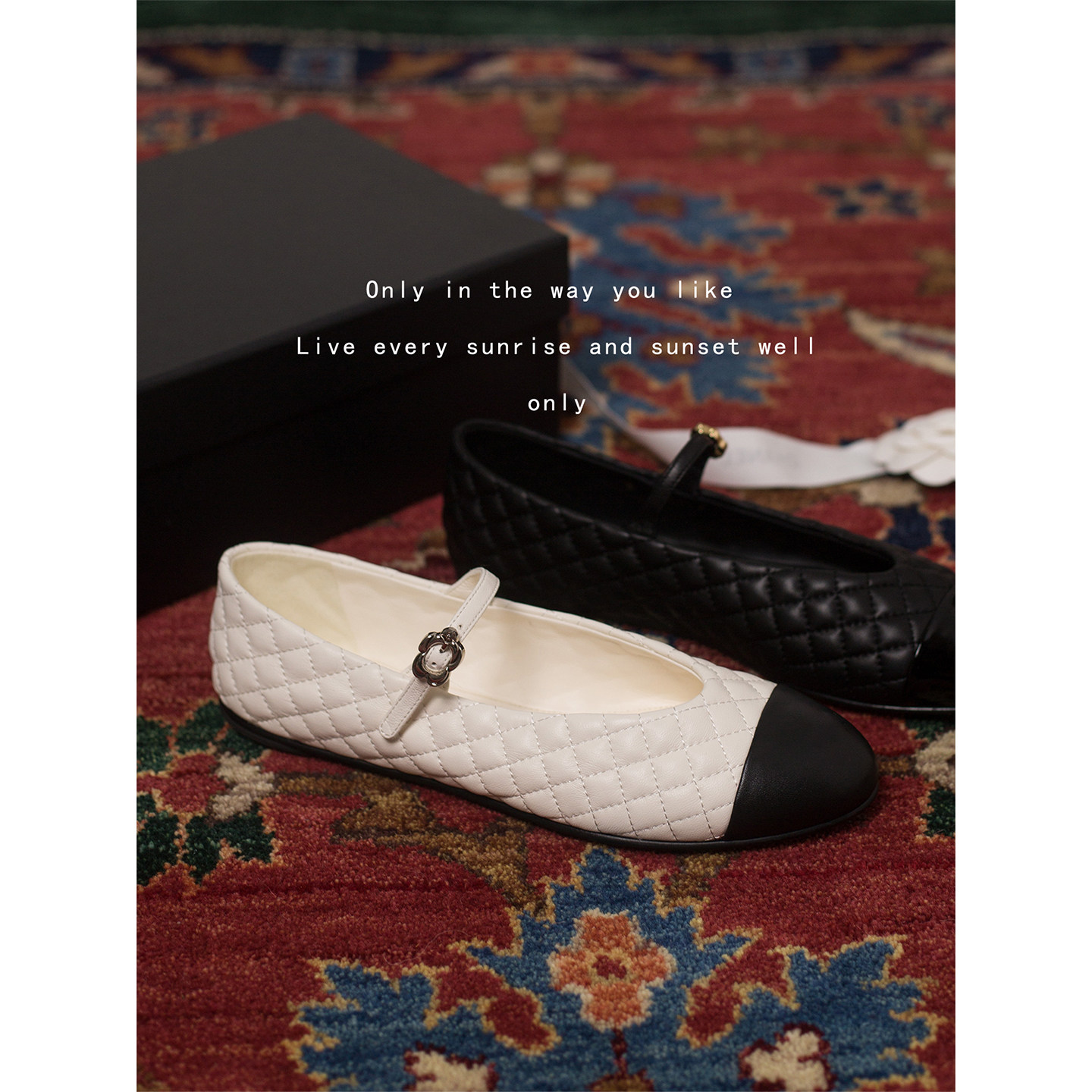 CHDIANOERL/25A小香风菱格玛丽珍浅口单鞋女一字带扣平底芭蕾舞鞋,女鞋,玛丽珍鞋,淘宝优惠券,粉丝福利购,淘宝优惠卷