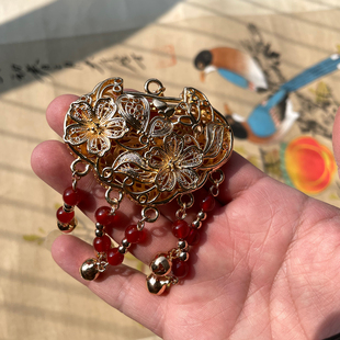 素羽华裳原创汉服配饰 宋制明制婚服霞帔坠 璎珞挂饰凤冠霞帔镂空