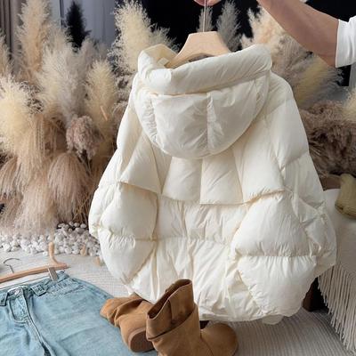 韩版泡芙连帽棉服女2025冬季新款