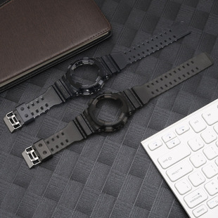 适配卡西欧GA110GB黑金GA100 GAX100表带 GD120冰韧灰色表壳GA140