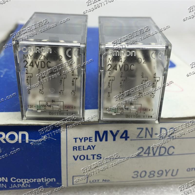 原装正品OMRON欧姆一般中间继电器MY4ZN-D2 DC24(日本产地14脚5A)