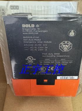 德国DOLD安全继电器0062039 BH5928.47/61 AC/DC24V60-600S询价!