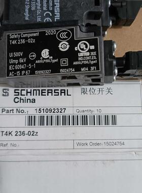 T4K 236-02Z施迈赛限位开关全新原装正品现货包邮