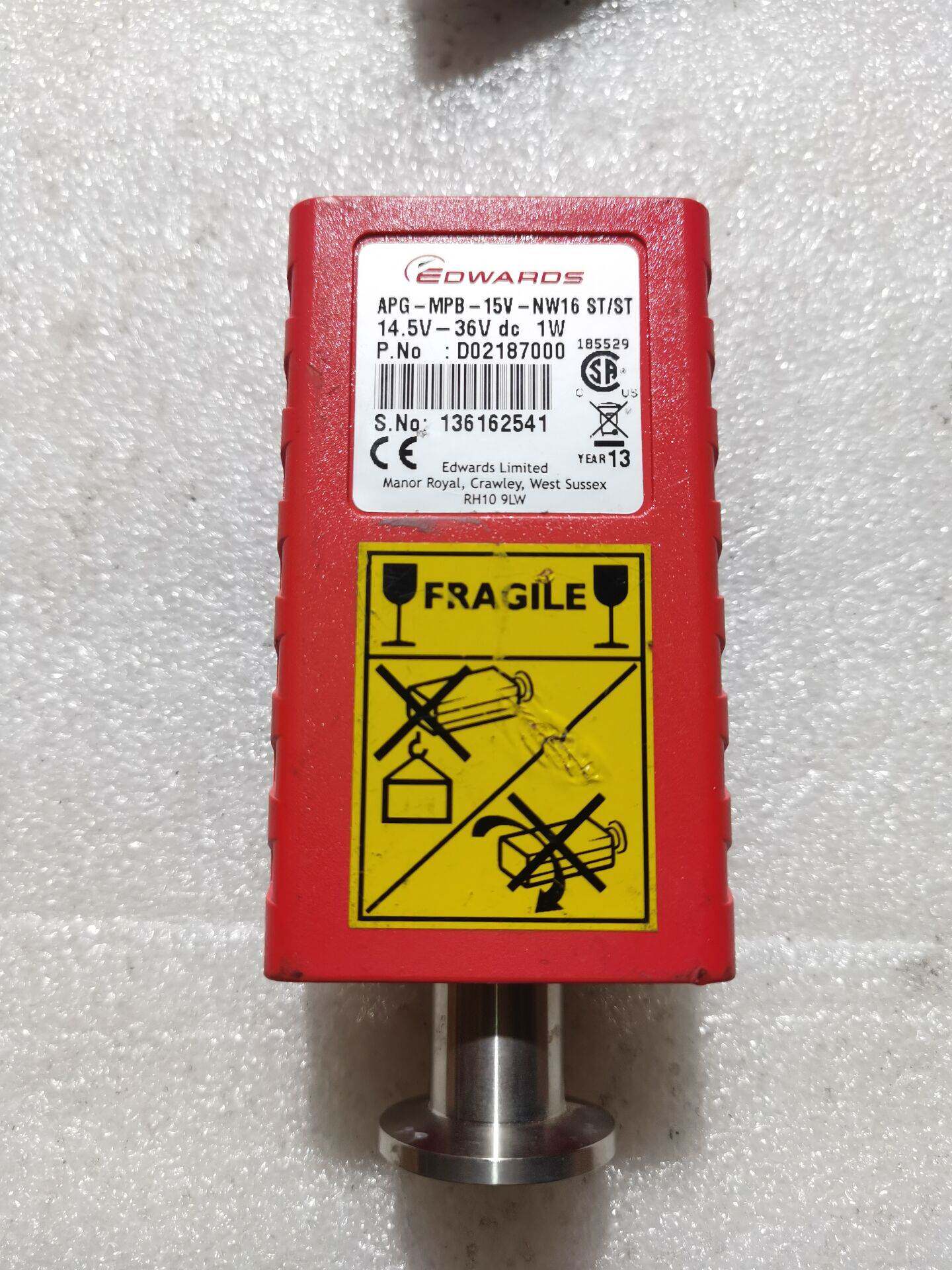 edwards爱德华真空计apg-mpb-15v-nw16 st/st