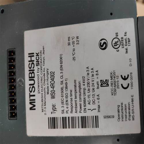 WS0-4RO4002 三菱安全模块WS0-CPU130202