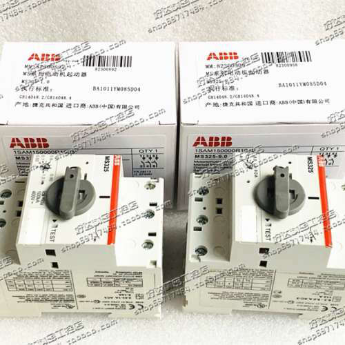 ABB马达断路器 MS325-4   2.5-4A 现货 电动机启动器 MS325-4议价
