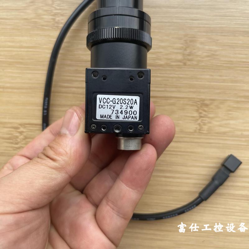 CIS VCC-G20S20A黑白CCD工业相机成色9新上拆机带镜头