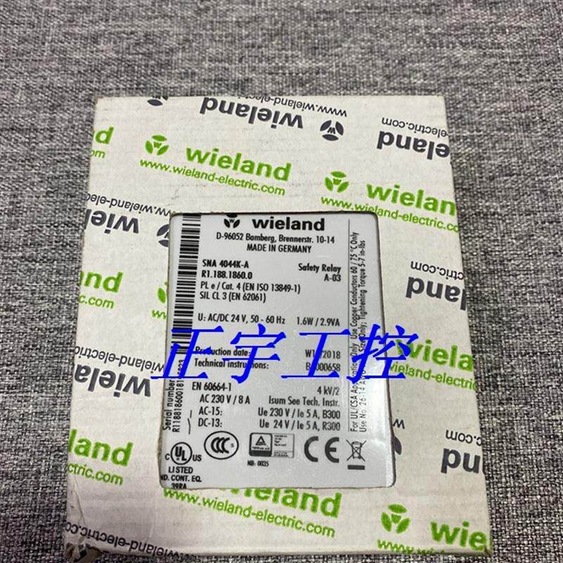 原装德国安全继电器 SNA 4044K-A AC/DC24V R1.188.1860.0 询价