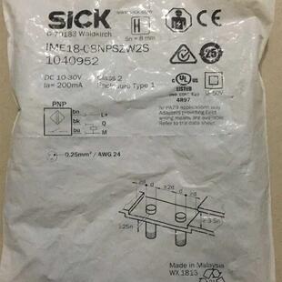 SICK原装接近开关1040952 IME18-08NPSZW2S 德国原装现货
