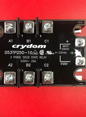 D53TP25D-10假冒比究美国快达CRYDOM随机直流三相固态继电器25A优