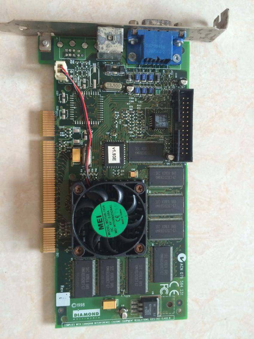 帝盟 vipea v550 sdr tv 16mb pci tnt 收藏 显卡 现货议价