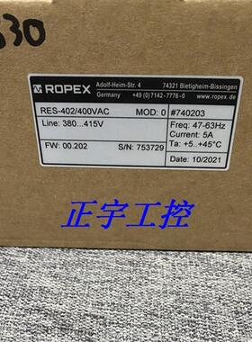 德国仪器仪表ROPEX RES-402/400VAC热封控制器380-415V议价