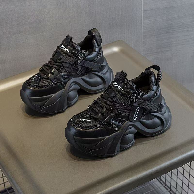 松糕厚底女鞋2025春秋新款百搭运