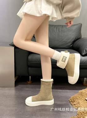 冬季新款加绒两穿帆布鞋软底百搭加绒加厚25W119防寒保暖