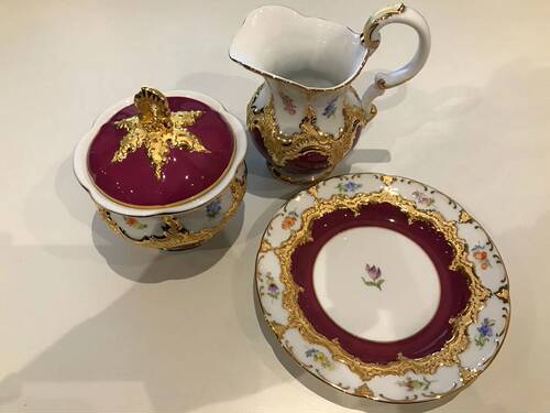 Meissen 梅森 新品 B Form钴红色