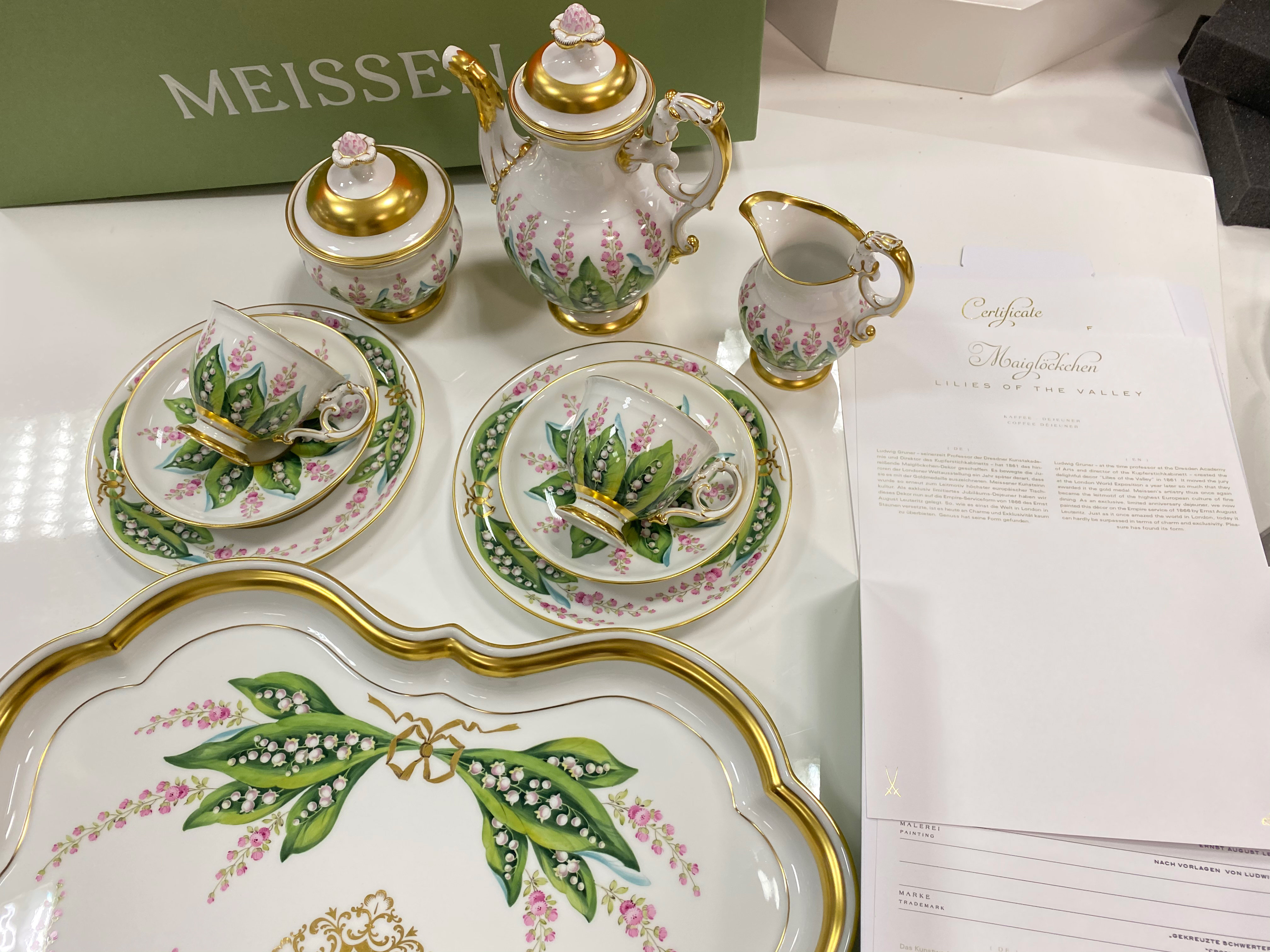 Meissen 梅森铃兰系列 限量25件 二人组套装