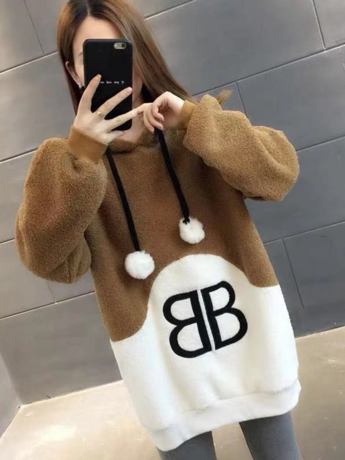 가을 겨울 출산 착용 플러스 벨벳 긴팔 스웨터 여성 대형 느슨한 다용도 캐시미어 스웨터 따뜻한 두꺼운 코트 탑 패션