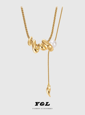 YGL轻奢高级感珍珠吊坠项链气质