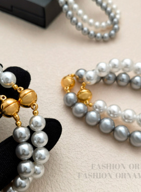 法式优雅高级感珍珠手链