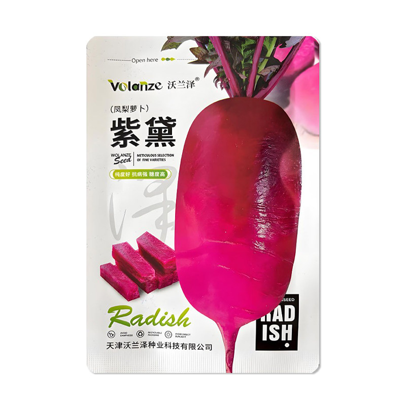 沃兰泽紫黛凤梨萝卜种子