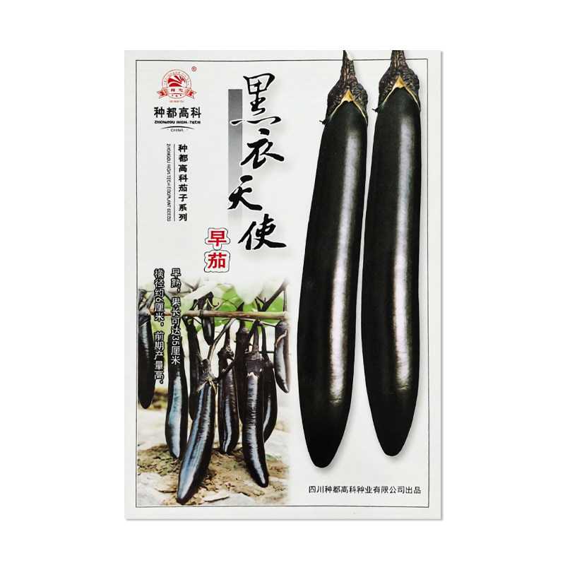 种都高科黑衣天使早茄子种子