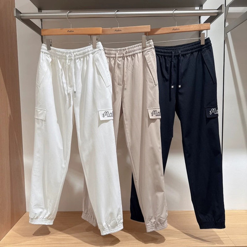 韩国malbon高尔夫女士长裤25秋运动时尚休闲舒适透气束脚裤工装裤