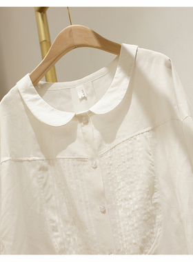 清库存//棉麻白色小开衫女宽松休闲复古文艺范上衣防晒衣外套衬衫