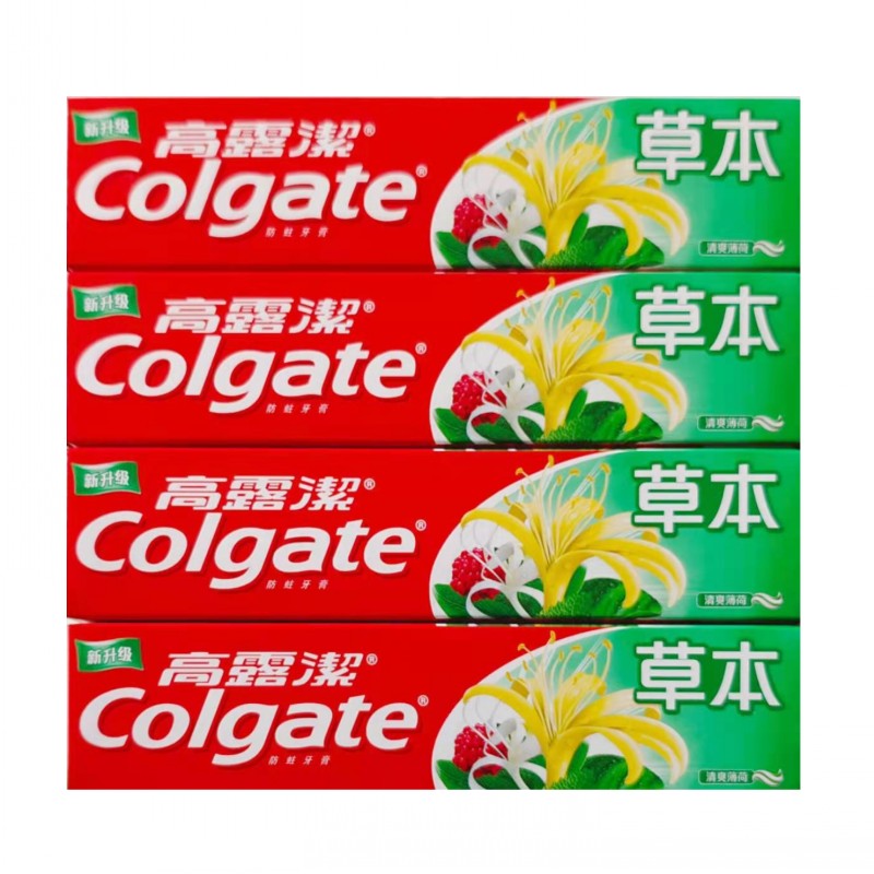 高露洁草本牙膏固齿清新口气防蛀