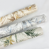 新中式 饰品背景墙纸 竹子竹叶壁纸古典客厅书房茶楼茶室包间屏风装