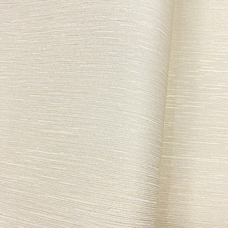 黄色白色素色细条纹墙纸客厅卧室饭店民宿暖色背景墙壁纸现代简约