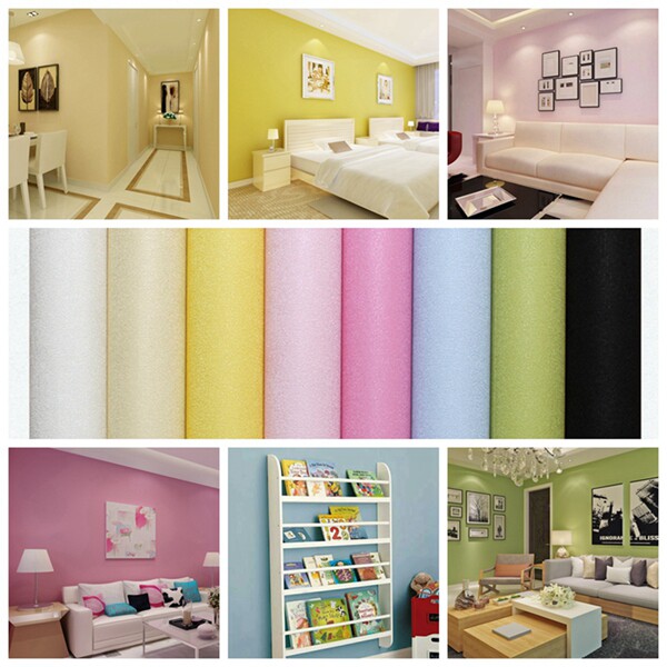 米黄色3D简约布纹墙纸 客厅饭店酒店背景 简约暖色系素色麻纹壁纸