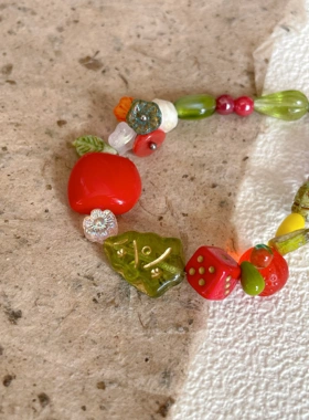 小众手作女生手链苹果平安礼物