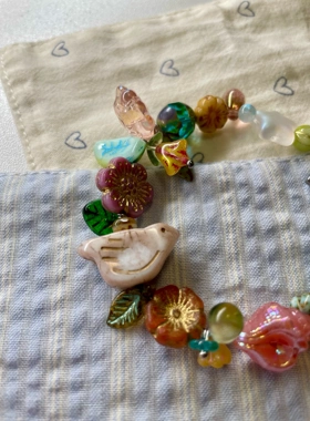 春啼 手链原创设计捷克琉璃手链一只童手作